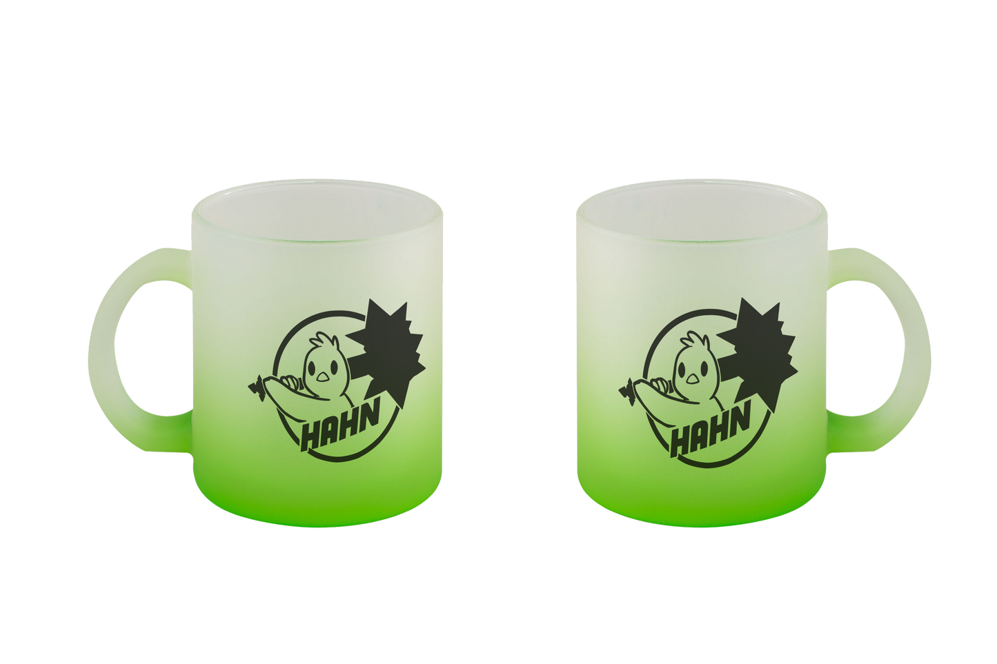 Hahn Logo - Glastassen