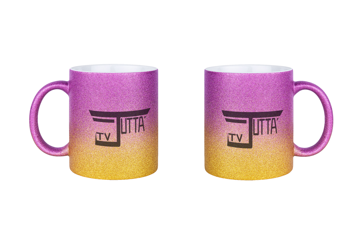 Jutta_tv Schriftzug - Glitzertassen