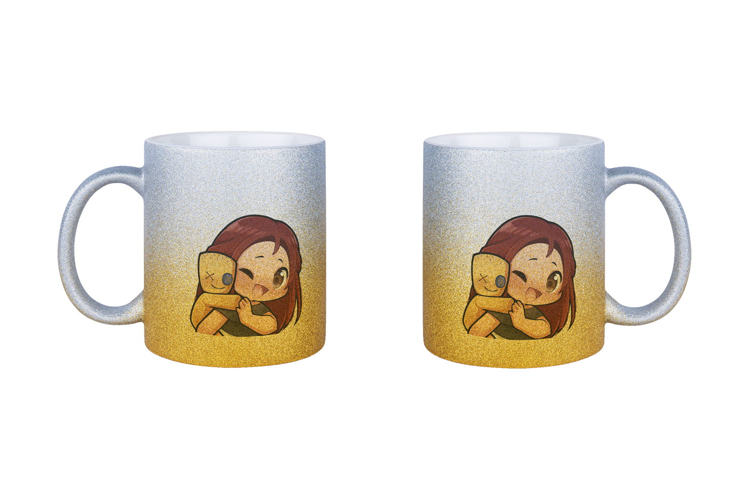 KoRngirL81 Hug - Glitzertassen