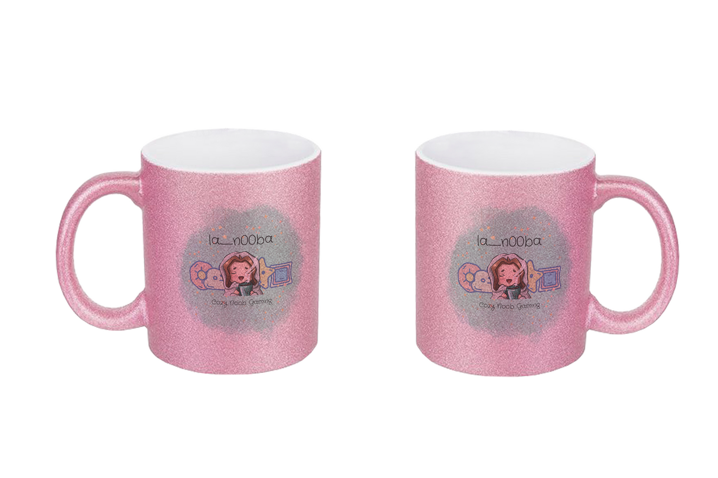 La_N00ba Logo - Glitzertassen