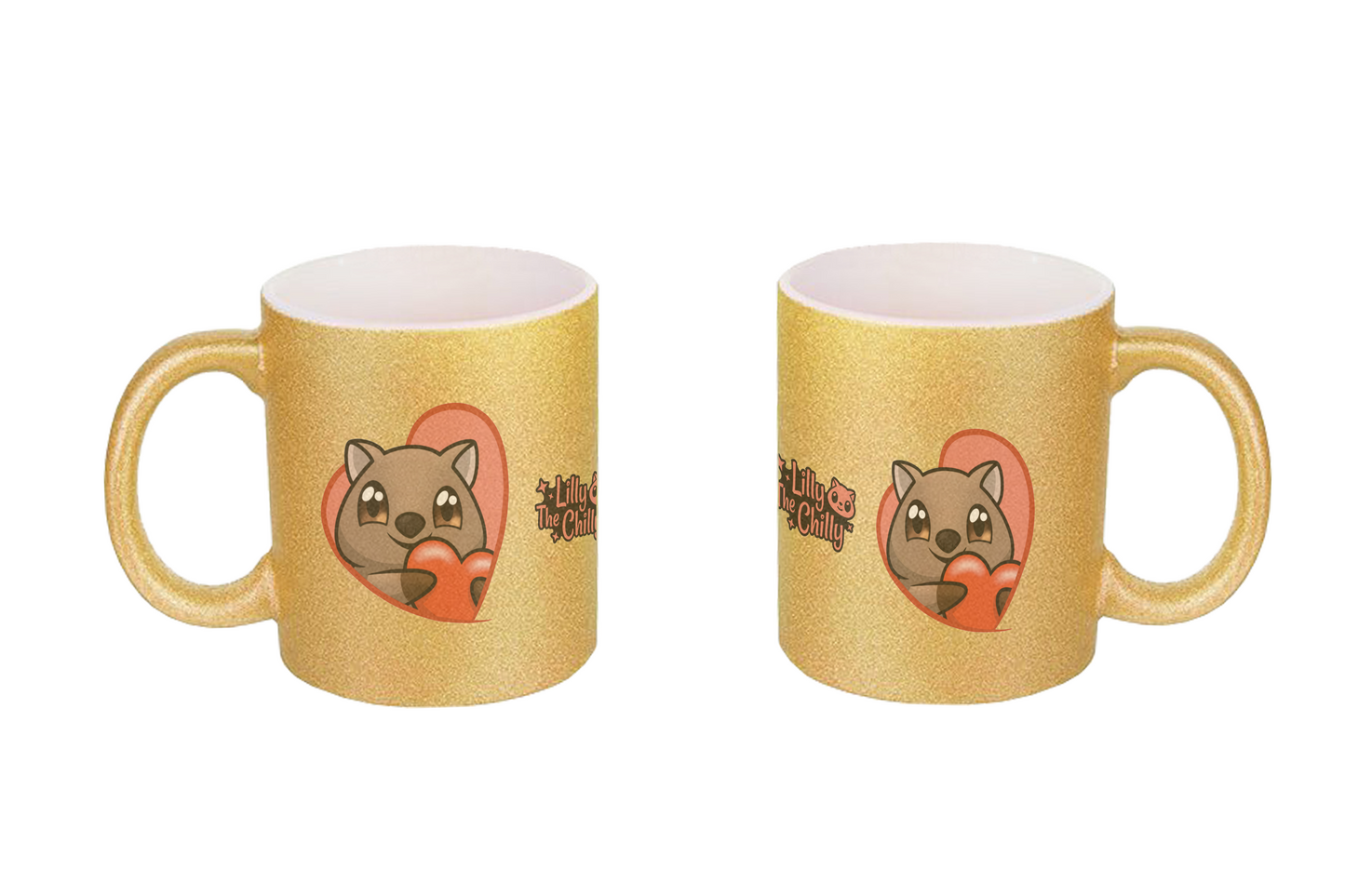 LillyTheChilly Heart - Glitzertassen