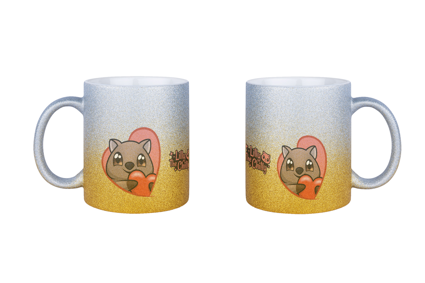 LillyTheChilly Heart - Glitzertassen