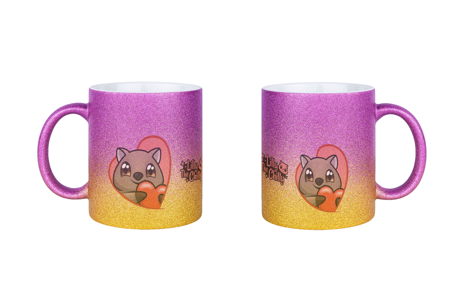 LillyTheChilly Heart - Glitzertassen