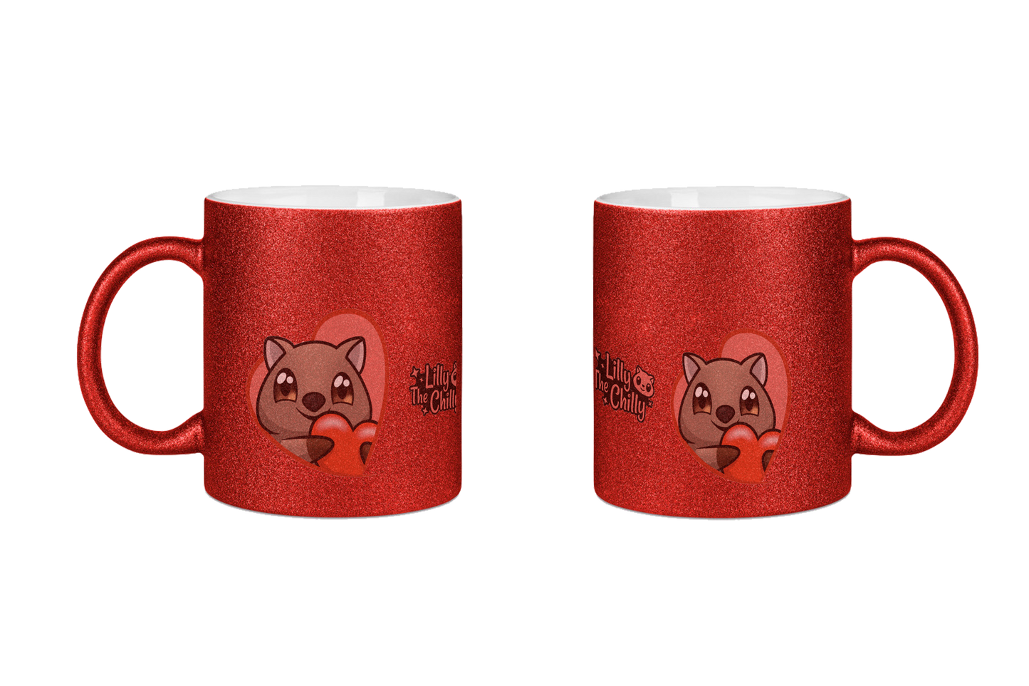 LillyTheChilly Heart - Glitzertassen