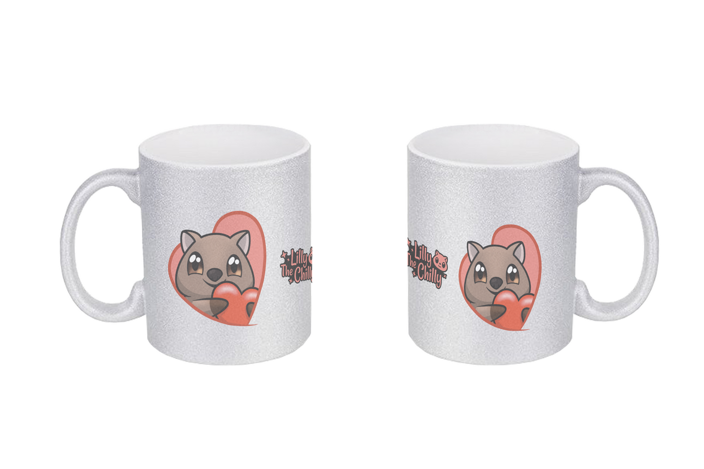 LillyTheChilly Heart - Glitzertassen