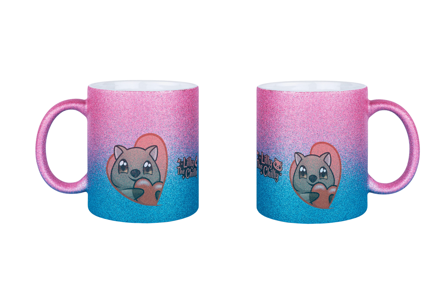 LillyTheChilly Heart - Glitzertassen