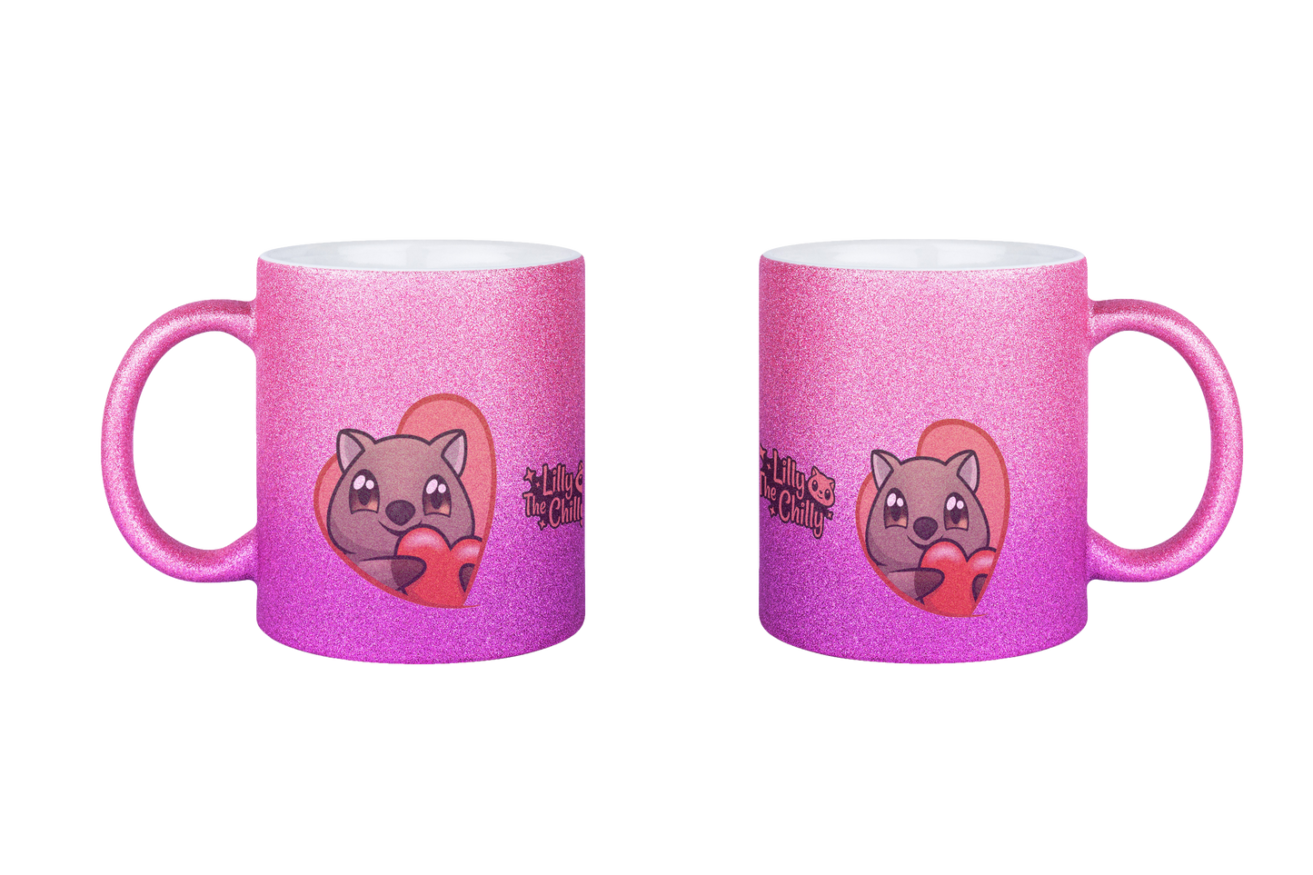 LillyTheChilly Heart - Glitzertassen