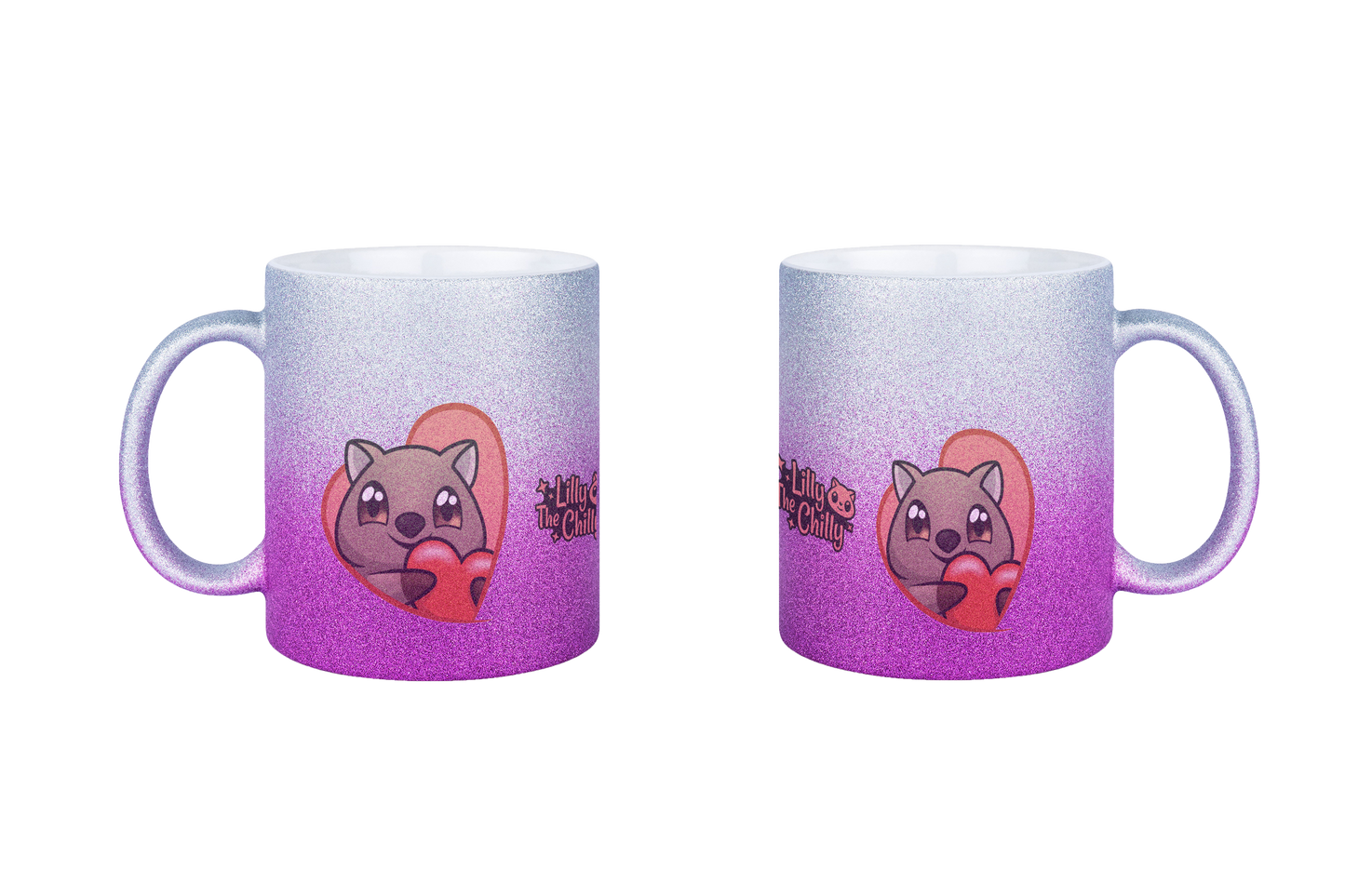 LillyTheChilly Heart - Glitzertassen