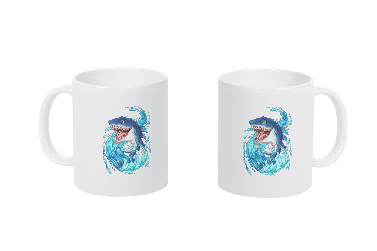 LupiArts Megalodon Hungering - Tassen / Magic / XXL / Bierkrüge / Edelstahl