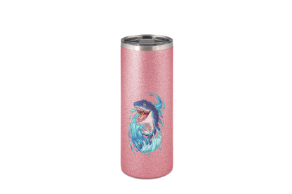 LupiArts Megalodon Hungering - Edelstahl Thermoflaschen / Thermobecher