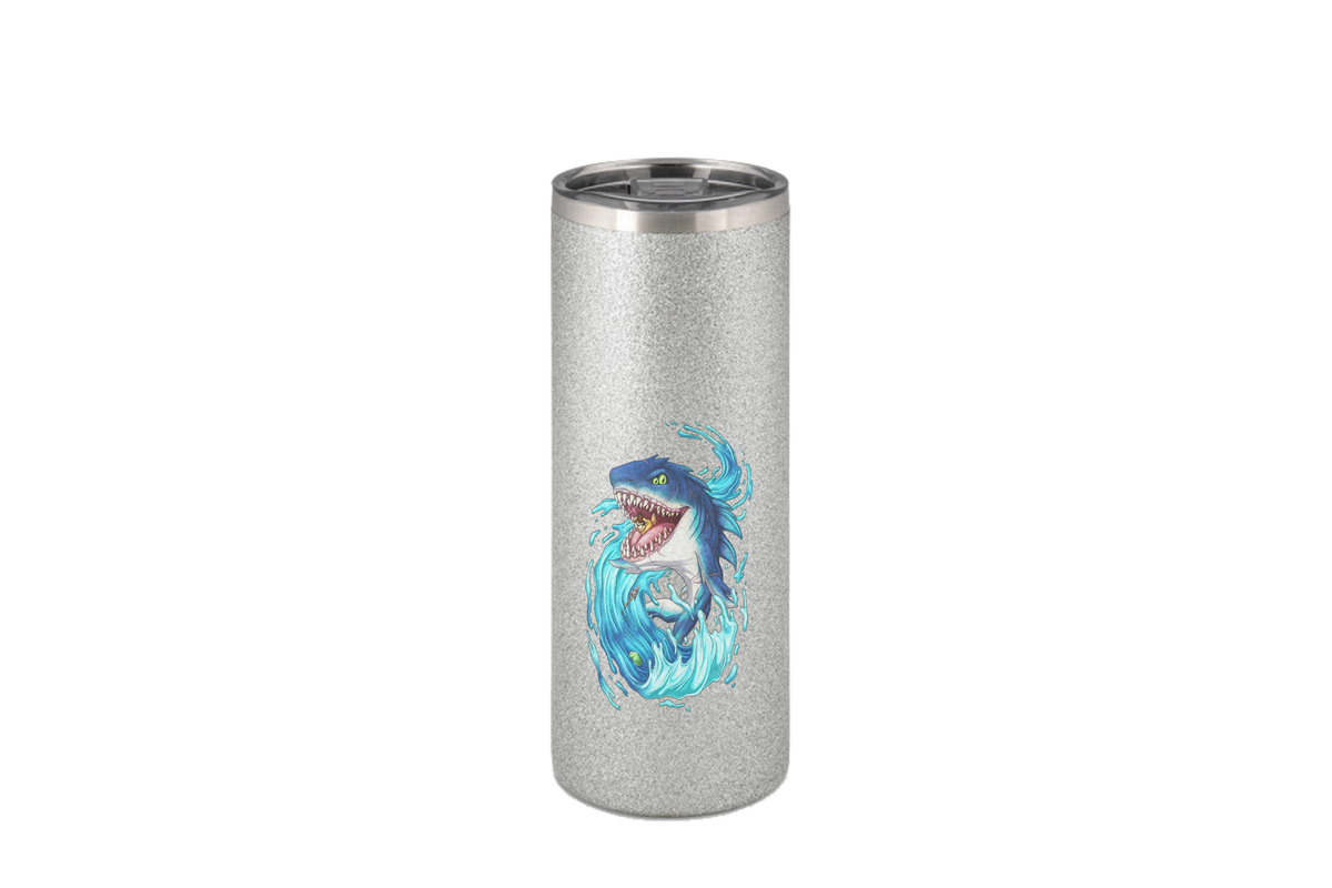 LupiArts Megalodon Hungering - Edelstahl Thermoflaschen / Thermobecher