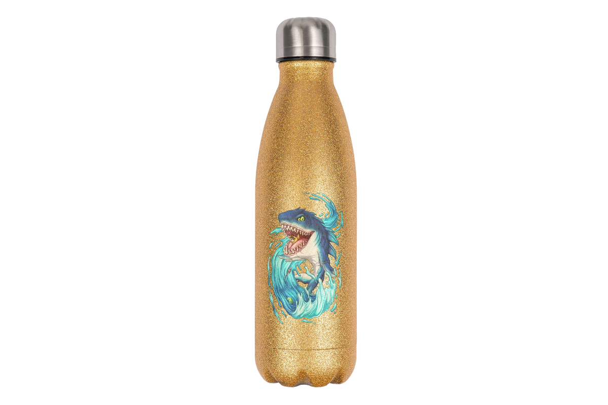 LupiArts Megalodon Hungering - Edelstahl Thermoflaschen / Thermobecher