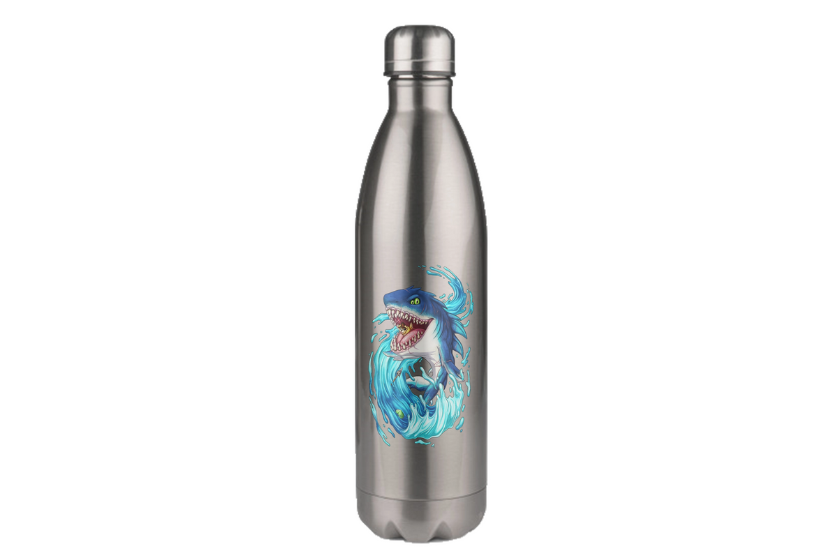 LupiArts Megalodon Hungering - Edelstahl Thermoflaschen / Thermobecher