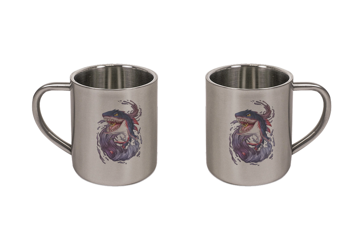 LupiArts Megalodon Shadowmaw - Tassen / Magic / XXL / Bierkrüge / Edelstahl