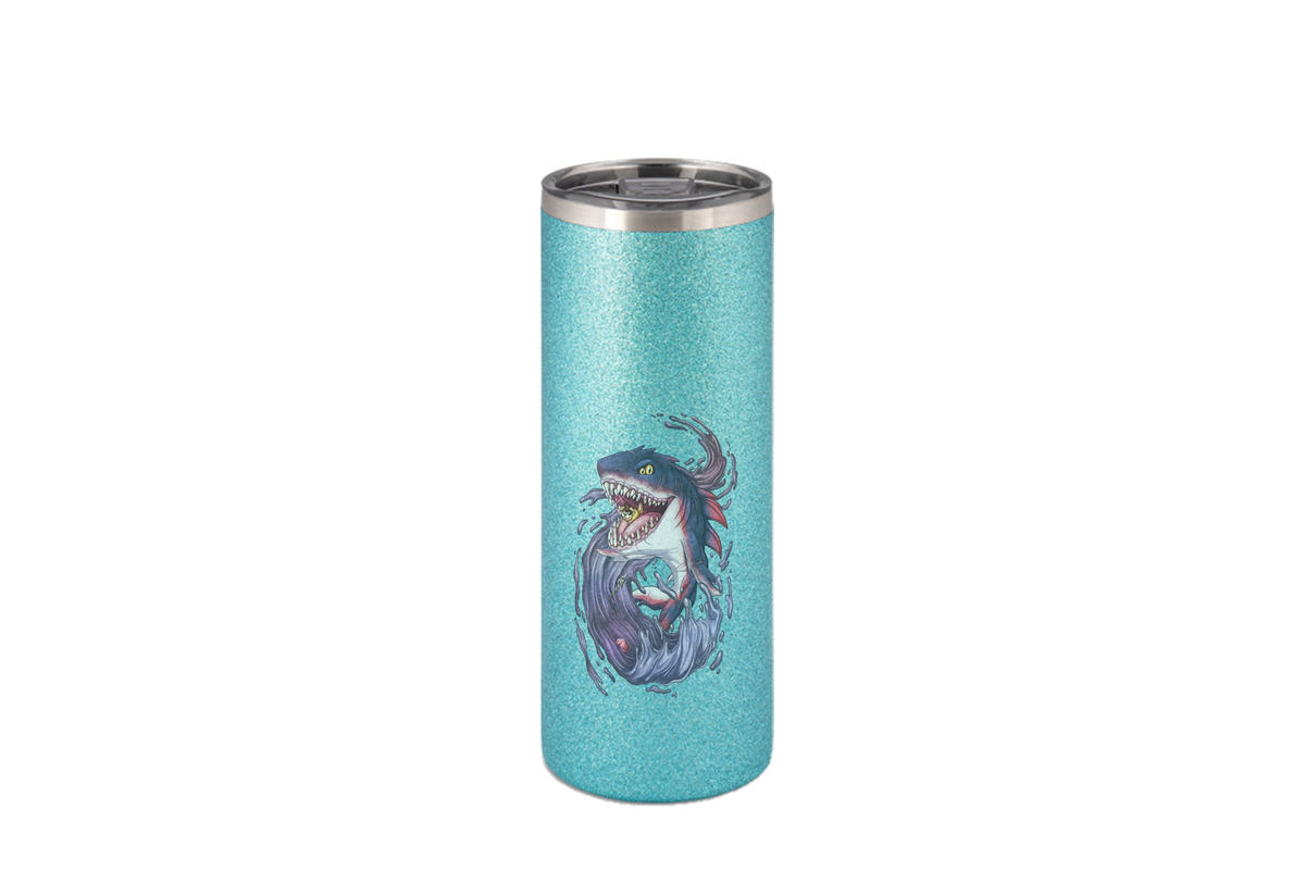 LupiArts Megalodon Shadowmaw - Edelstahl Thermoflaschen / Thermobecher