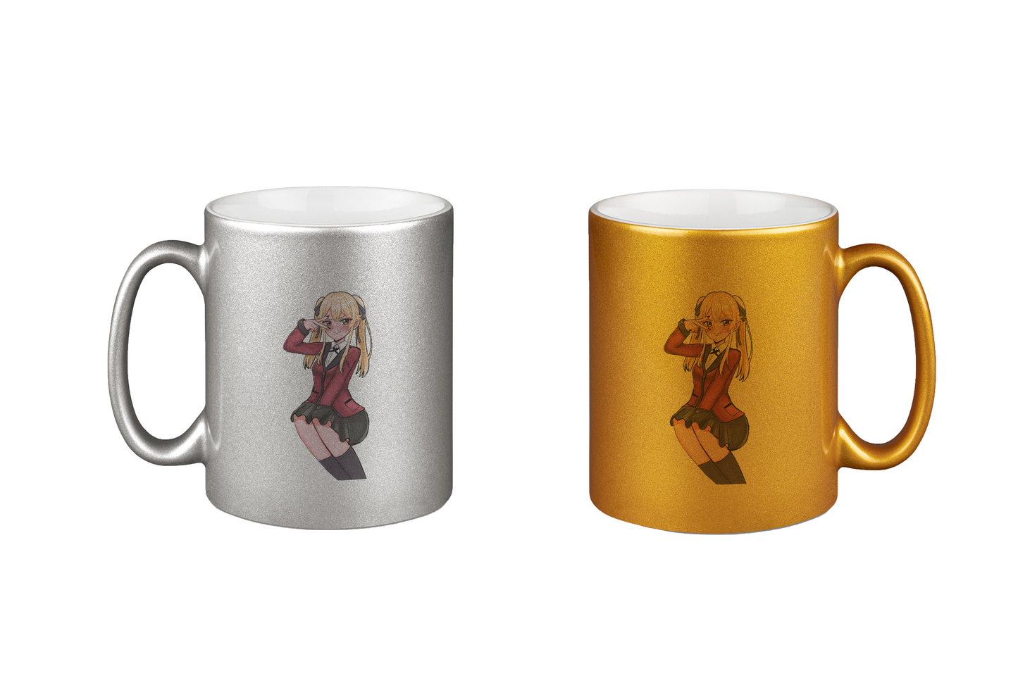 Miezchen Peace - Silber- und Goldtassen Bundle