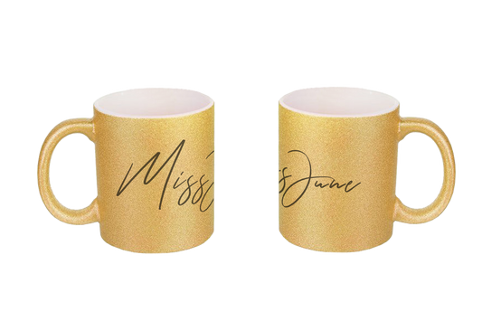 MissJuneDJ Logo - Glitzertassen