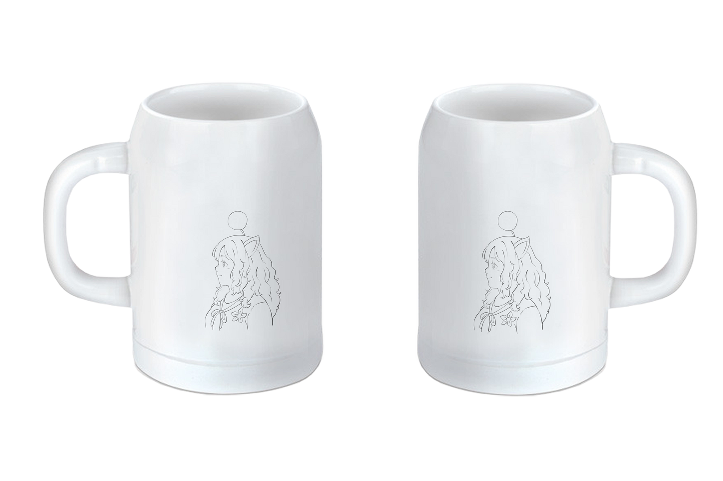 Miss_Moogle Logo outline - Tassen / Magic / XXL / Bierkrüge / Edelstahl