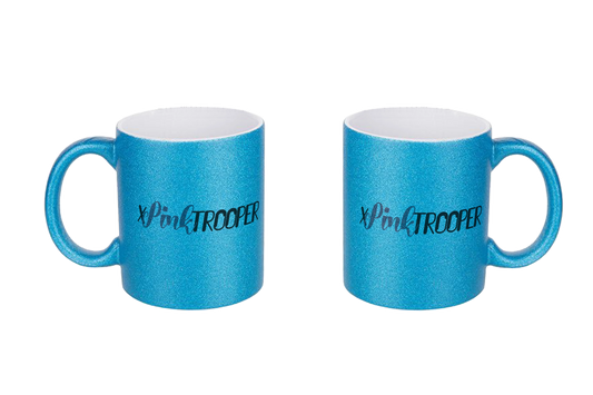 xPinkTrooper Logo - Glitzertassen
