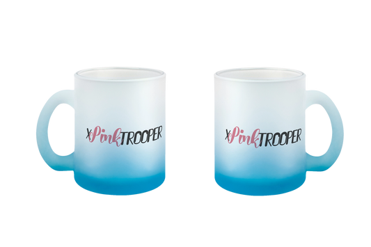 xPinkTrooper Logo - Glastassen