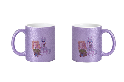 StaceyLucia Wolf Chibi - CrackleFinish Tassen