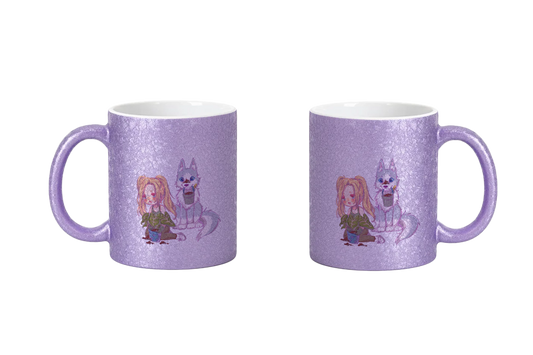 StaceyLucia Wolf Chibi - CrackleFinish Tassen