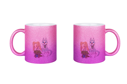 StaceyLucia Wolf Chibi - Glitzertassen
