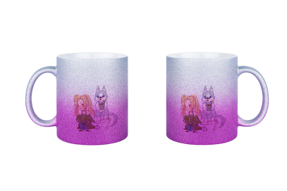 StaceyLucia Wolf Chibi - Glitzertassen