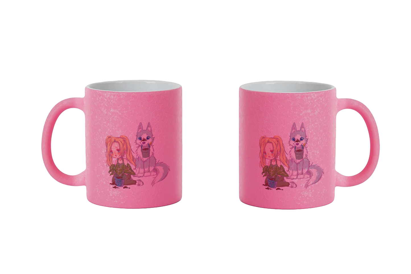 StaceyLucia Wolf Chibi - CrackleFinish Tassen