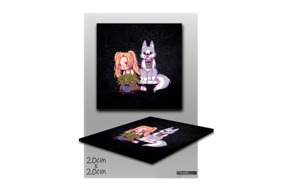 StaceyLucia Wolf Chibi - StreamerPlates