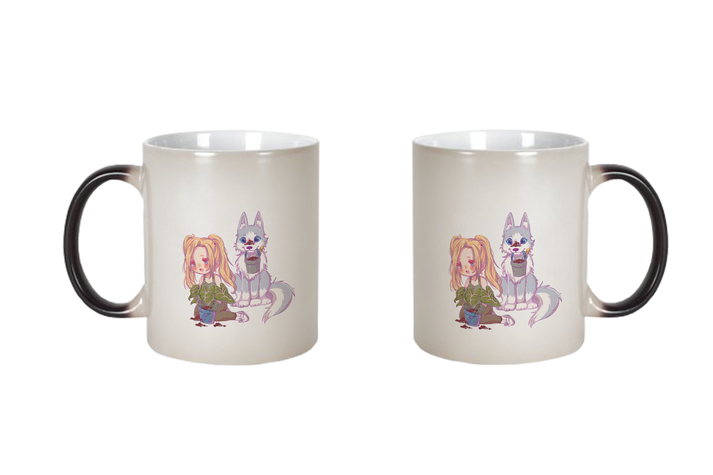 StaceyLucia Wolf Chibi - Tassen / Magic / XXL / Bierkrüge / Edelstahl