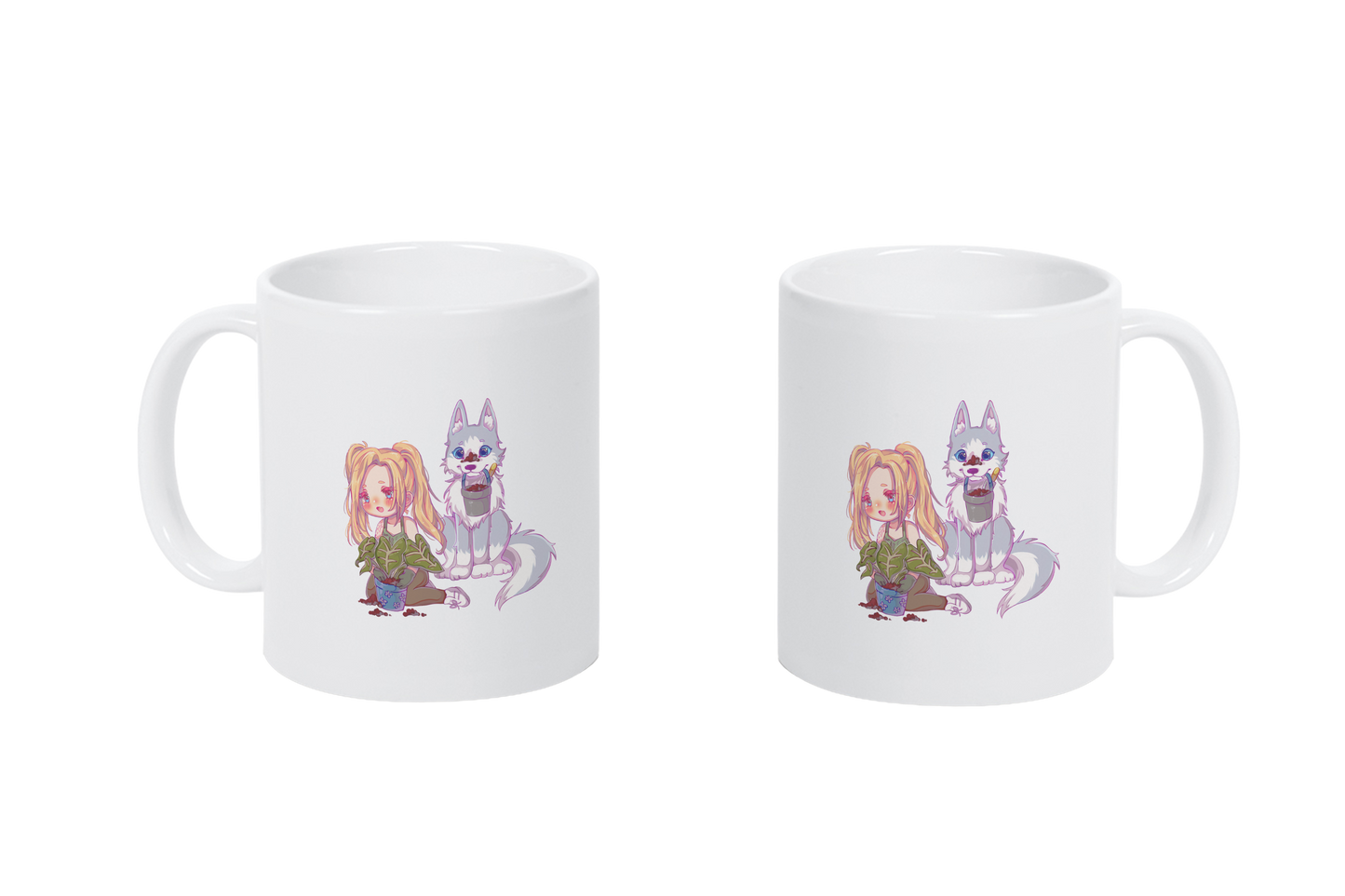 StaceyLucia Wolf Chibi - Tassen / Magic / XXL / Bierkrüge / Edelstahl