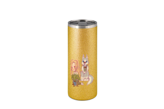 StaceyLucia Wolf Chibi - Edelstahl Thermoflaschen / Thermobecher