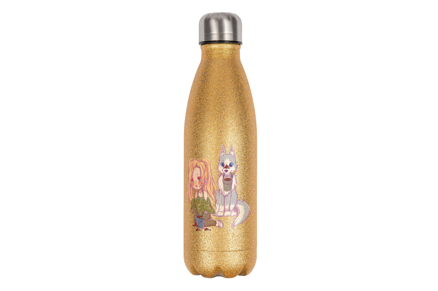 StaceyLucia Wolf Chibi - Edelstahl Thermoflaschen / Thermobecher