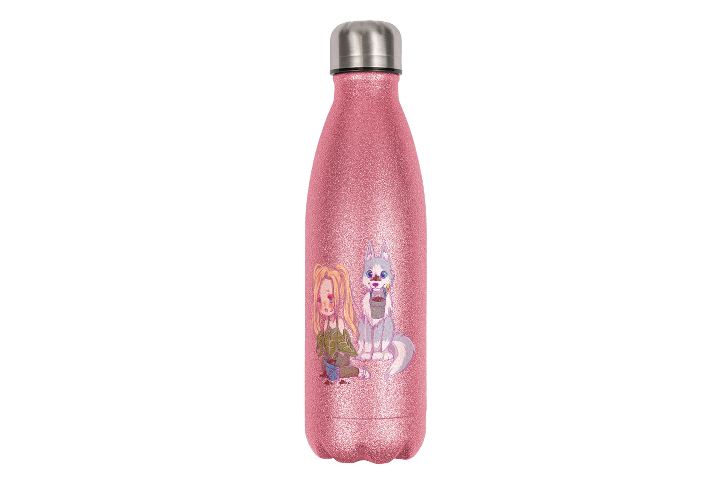 StaceyLucia Wolf Chibi - Edelstahl Thermoflaschen / Thermobecher
