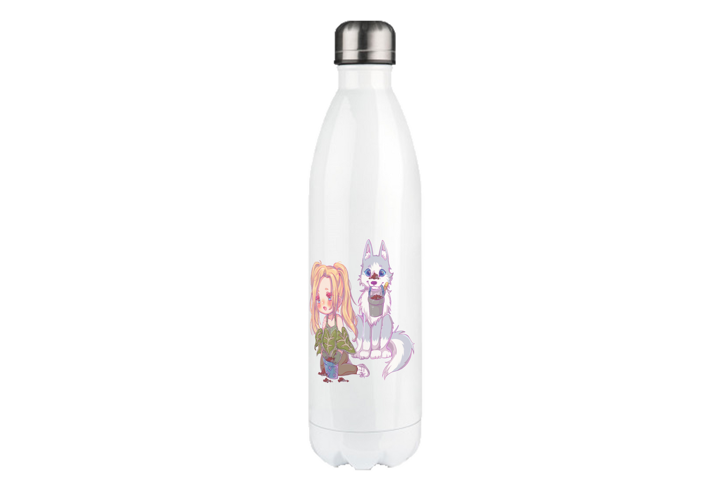 StaceyLucia Wolf Chibi - Edelstahl Thermoflaschen / Thermobecher
