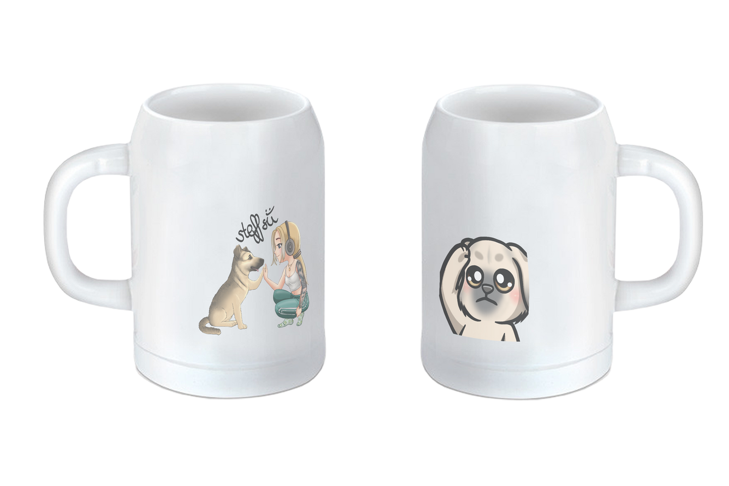 Steffsii Design2 - Tassen / Magic / XXL / Bierkrüge / Edelstahl