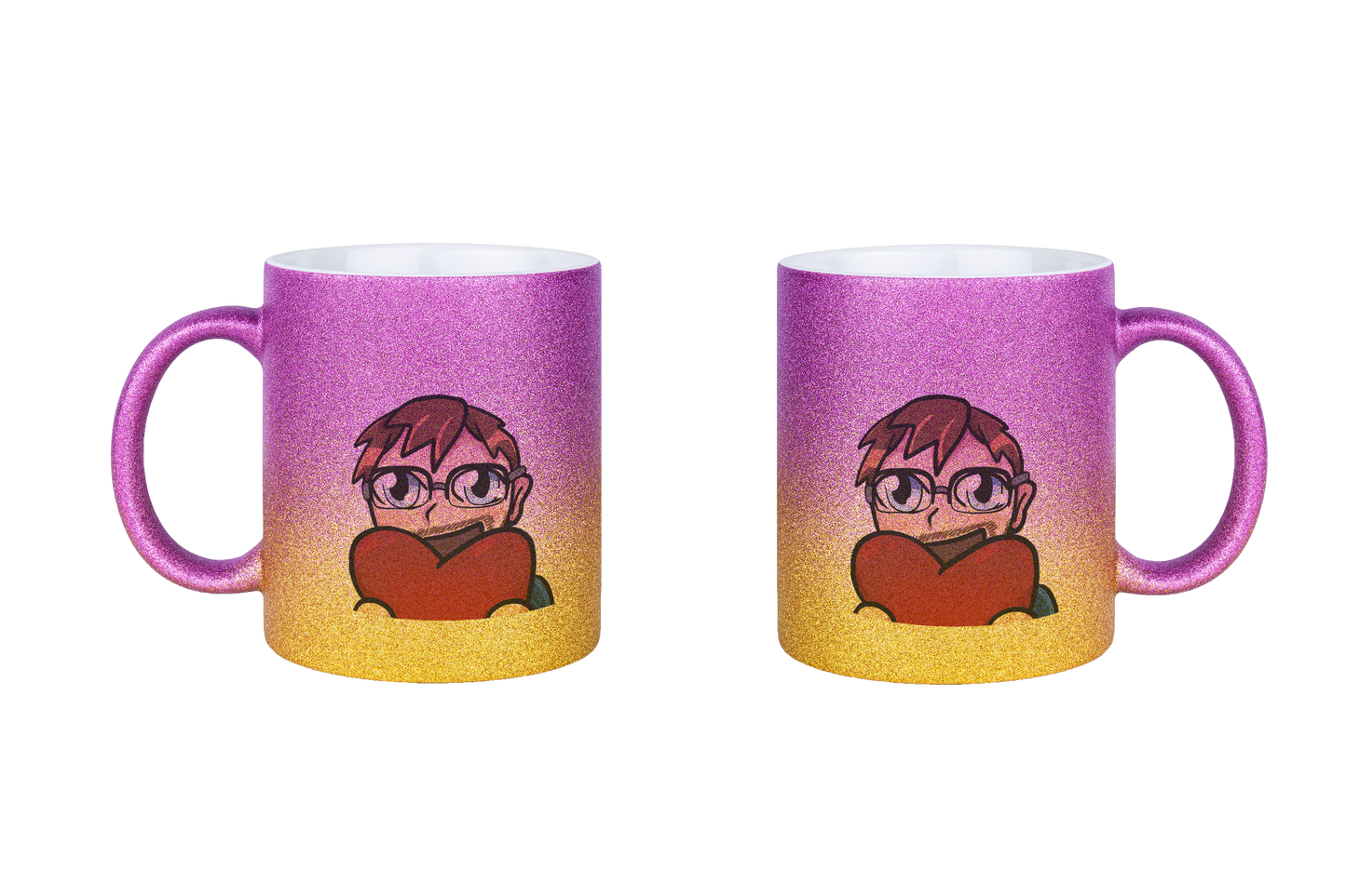 Stuggi888 Heart - Glitzertassen