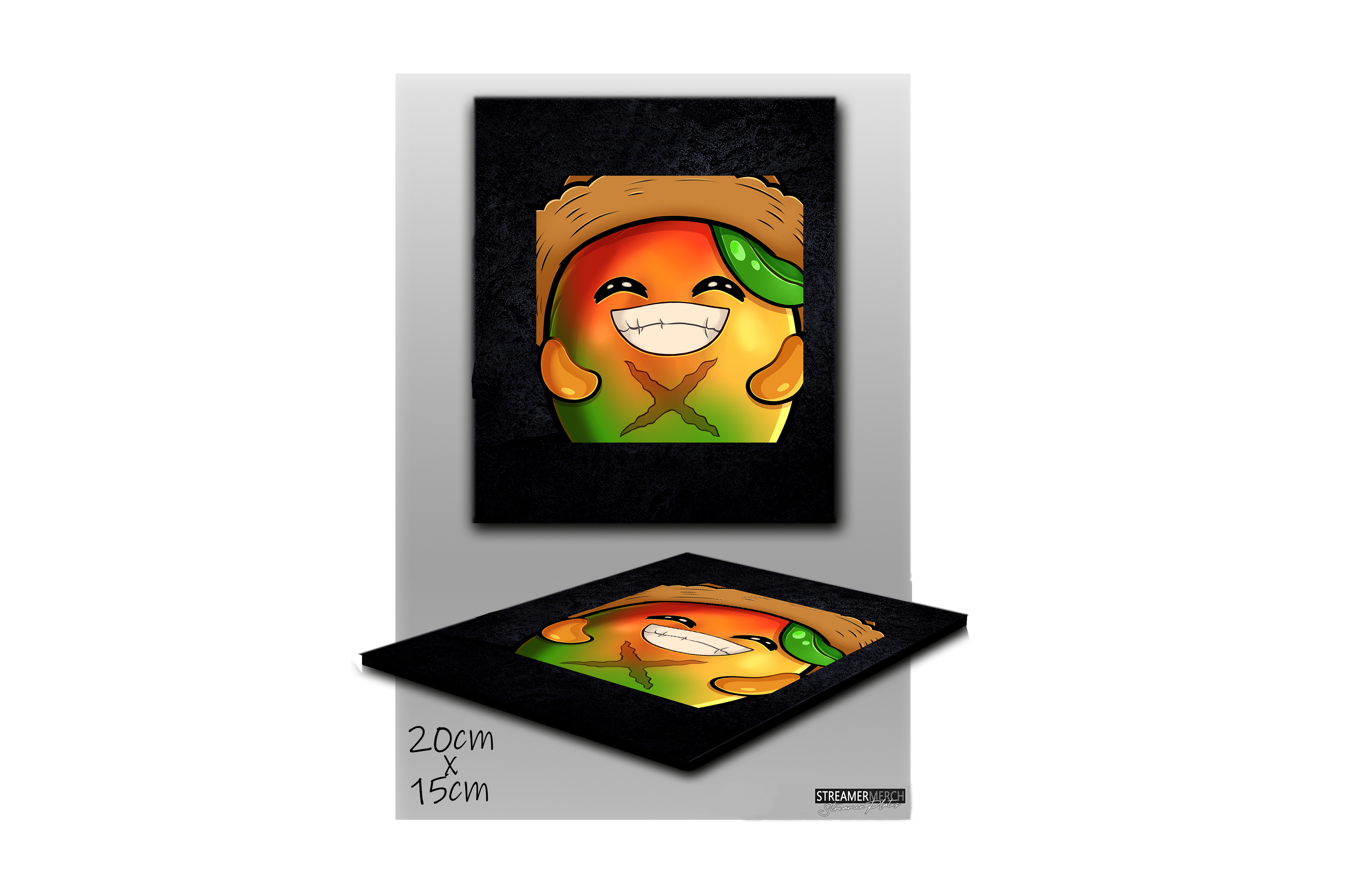 SurvivalMango Smile - StreamerPlates – StreamerMerch GbR