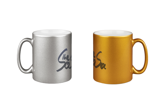 TheSasa Unterschrift - Silber- und Goldtassen Bundle