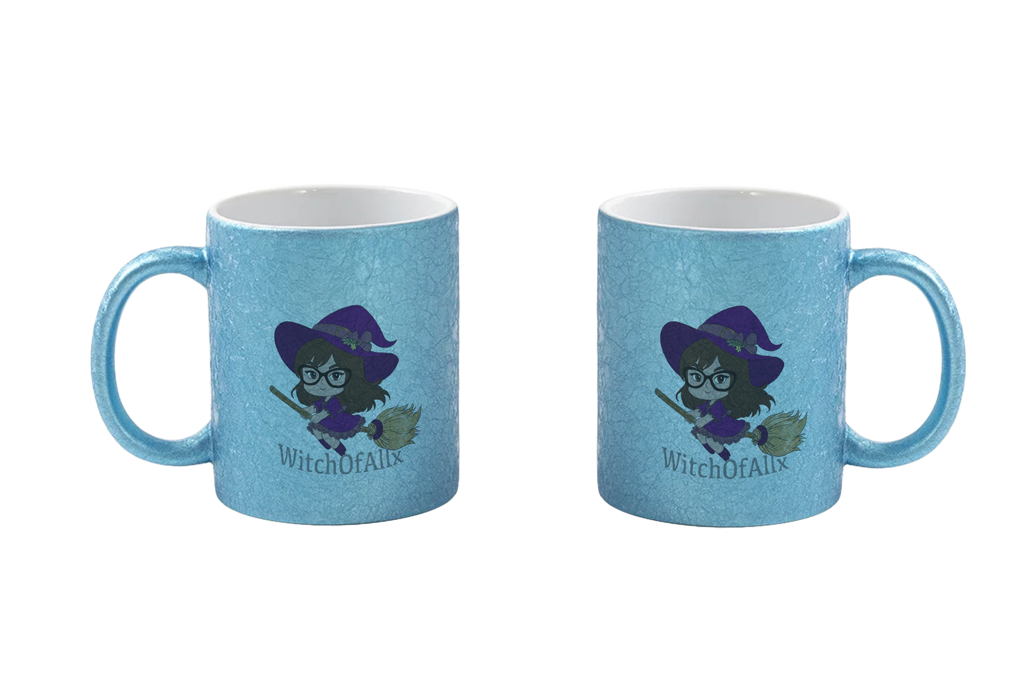WitchOfAllx Besen - CrackleFinish Tassen