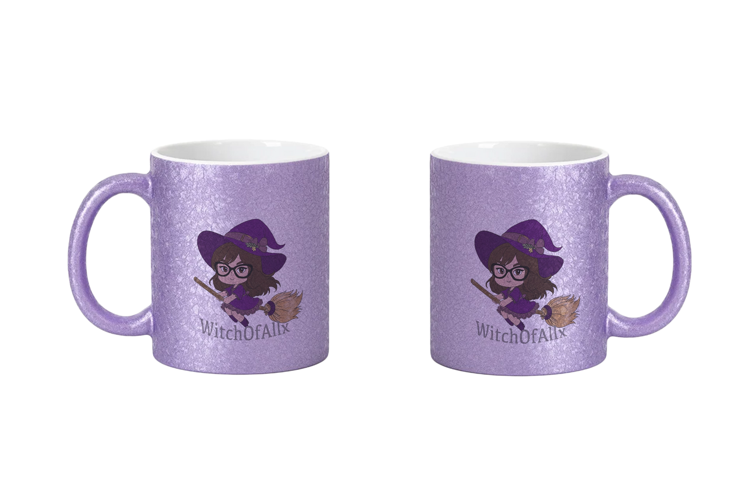 WitchOfAllx Besen - CrackleFinish Tassen
