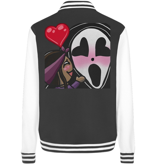 Purple_Dragon Hug - College Jacket