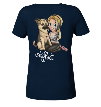 Steffsii Design1 - Ladies V-Neck Shirt
