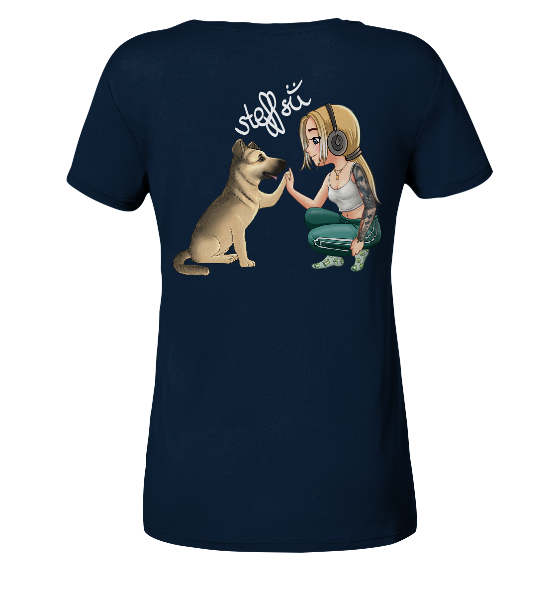 Steffsii Design2 - Ladies V-Neck Shirt