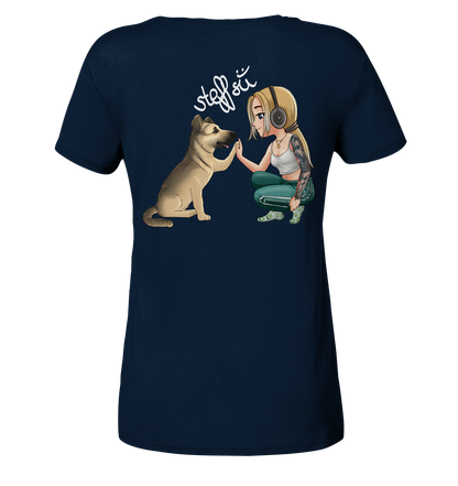 Steffsii Design2 - Ladies V-Neck Shirt