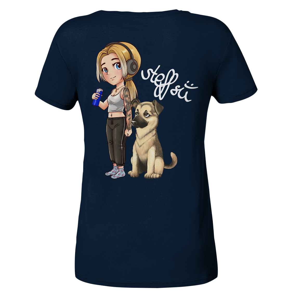 Steffsii Design4 - Ladies V-Neck Shirt