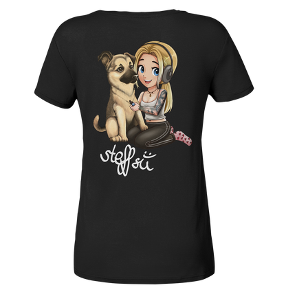 Steffsii Design1 - Ladies V-Neck Shirt
