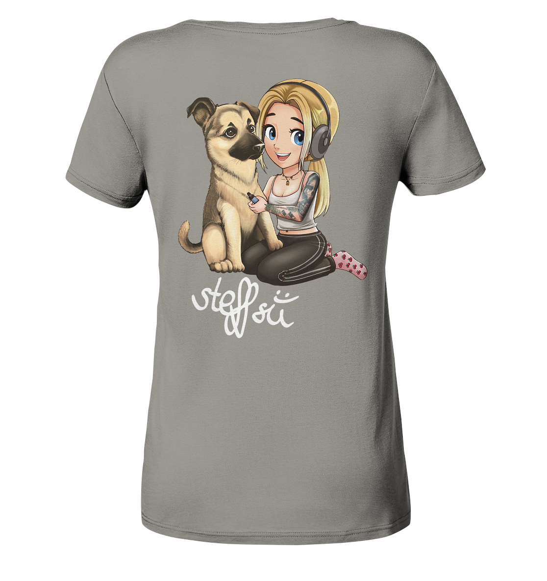Steffsii Design1 - Ladies V-Neck Shirt