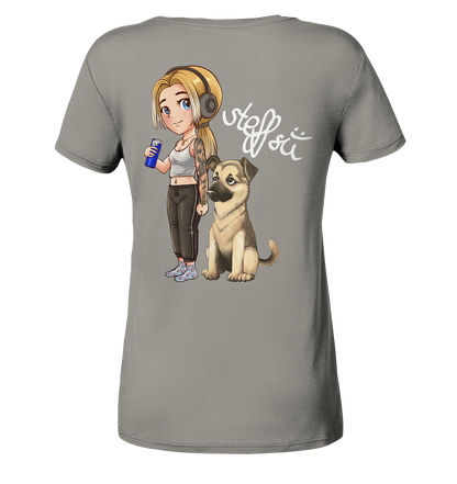 Steffsii Design4 - Ladies V-Neck Shirt